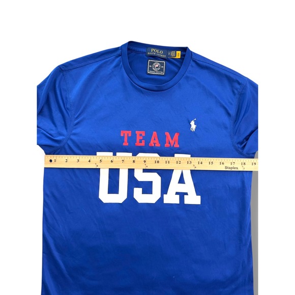 Polo Ralph Lauren Men's S Team USA Olympic Paralympic Official TShirt Blue - Picture 3 of 9
